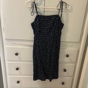 navy floral dress